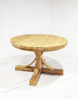 Round Teak Dining Table 120cm Dia