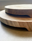 Round Rustic Teak Serving Board 40cm