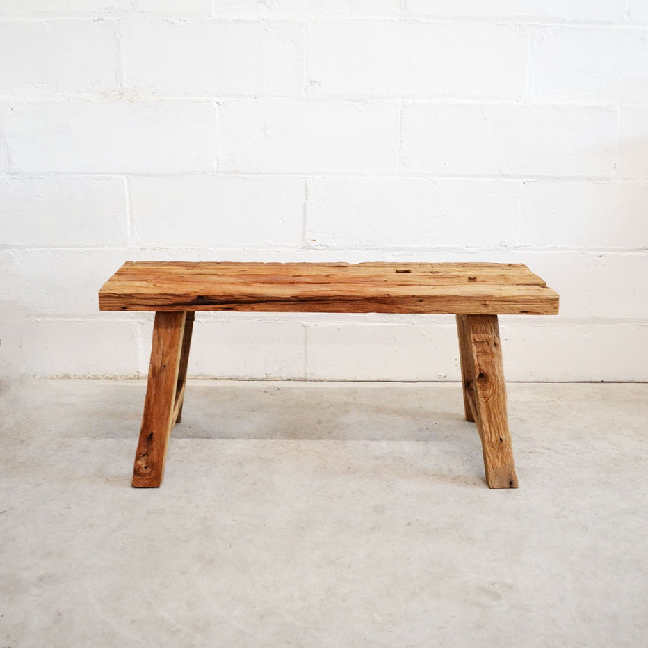 Rustic Teak Bench Seat 1000mm Paradise Living Co.