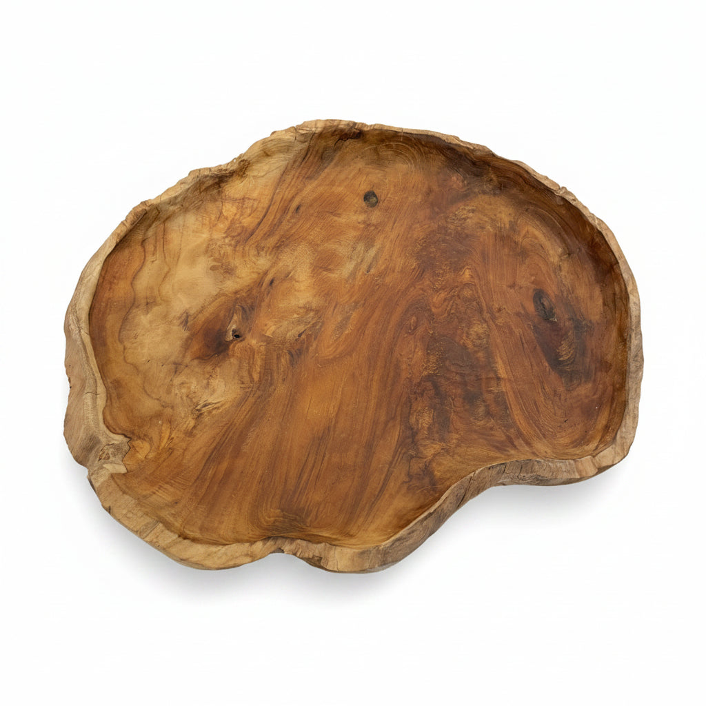 Rustic Teak Large Rustic Teak Timber Platter – Paradise Living Co.