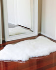 Ivory Wool Sheepskin Rug Standard 105cm