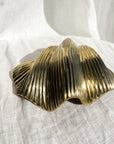 Linear Brass Clam Shell 18cm