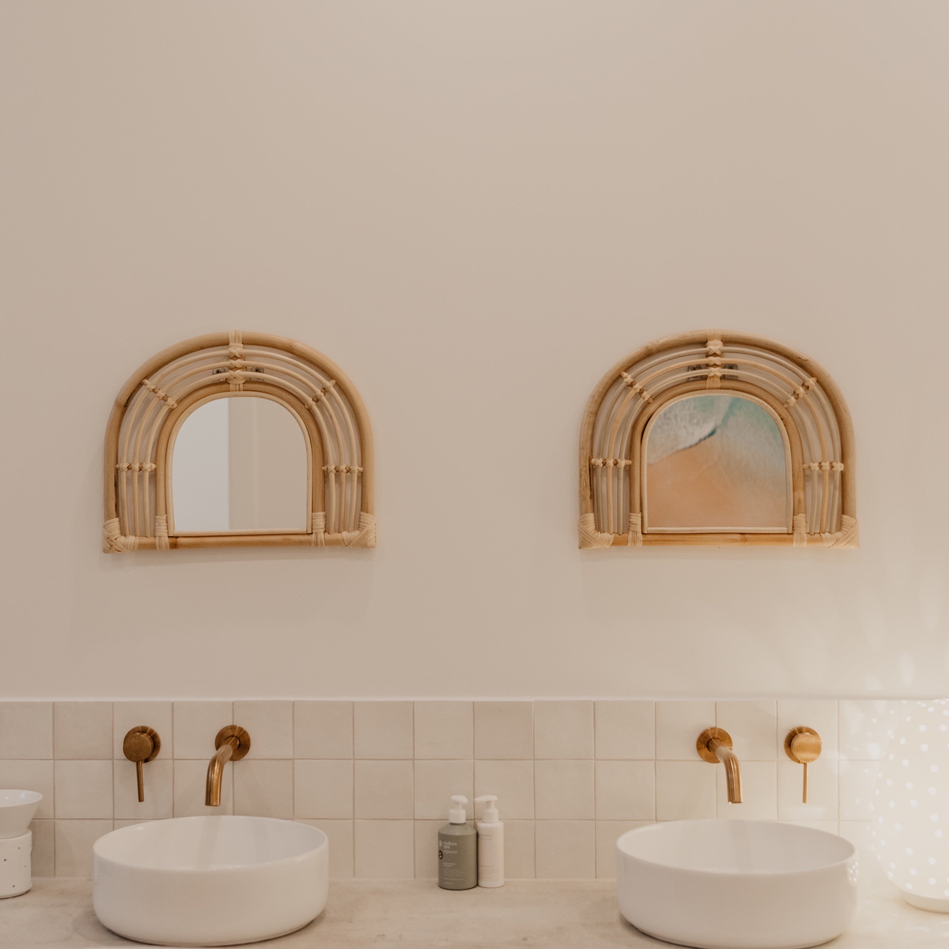 Small Rainbow Rattan Mirror – Paradise Living Co.