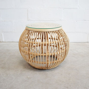 PREORDER - Small Round Rattan Coffee Table