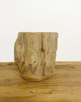 Rustic Teak Candle - Small 11x14cm