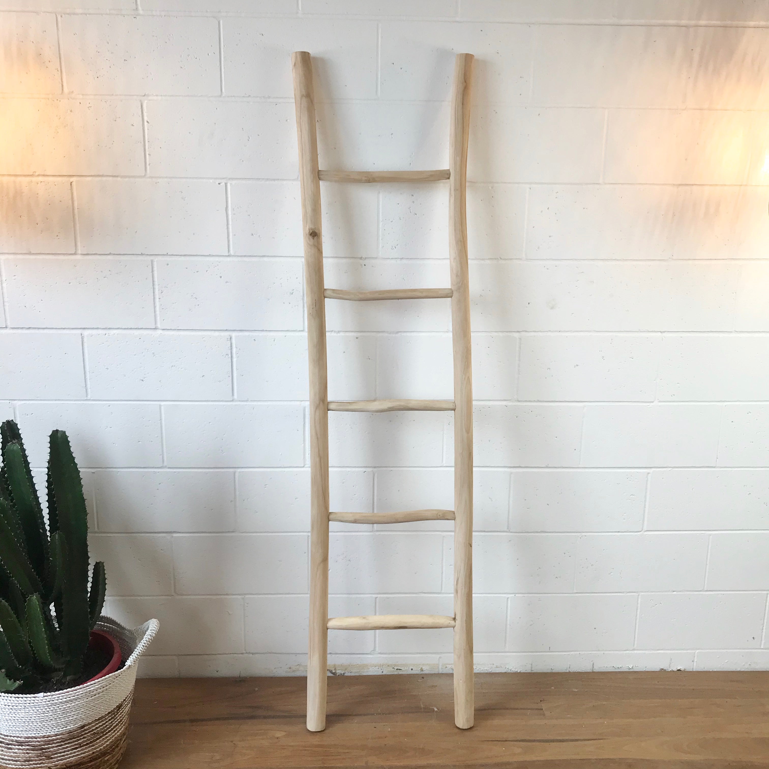Small Cabana Teak Ladder