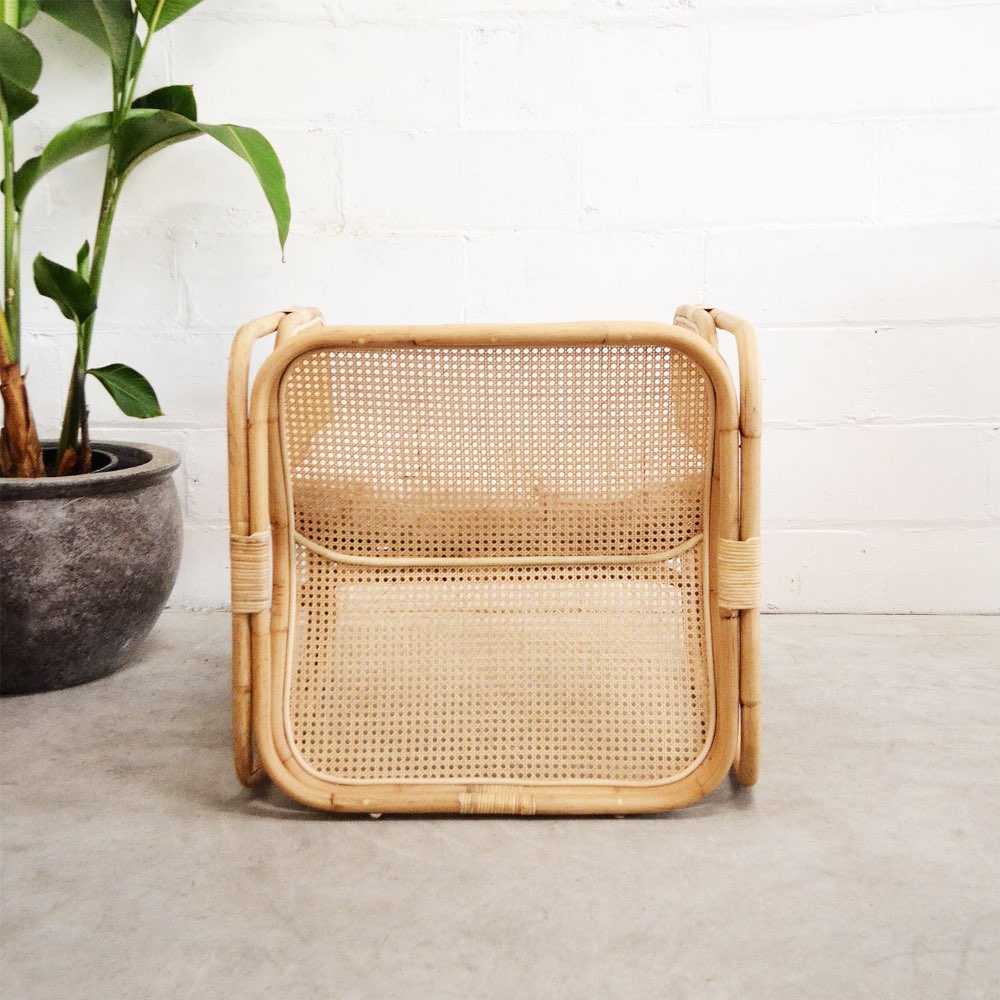 PREORDER - Square Rattan Lounger Chair