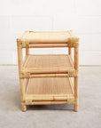 Square Rattan Side Table