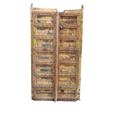 Indian Rajasthani Antique Doors #026 - 116x202cm