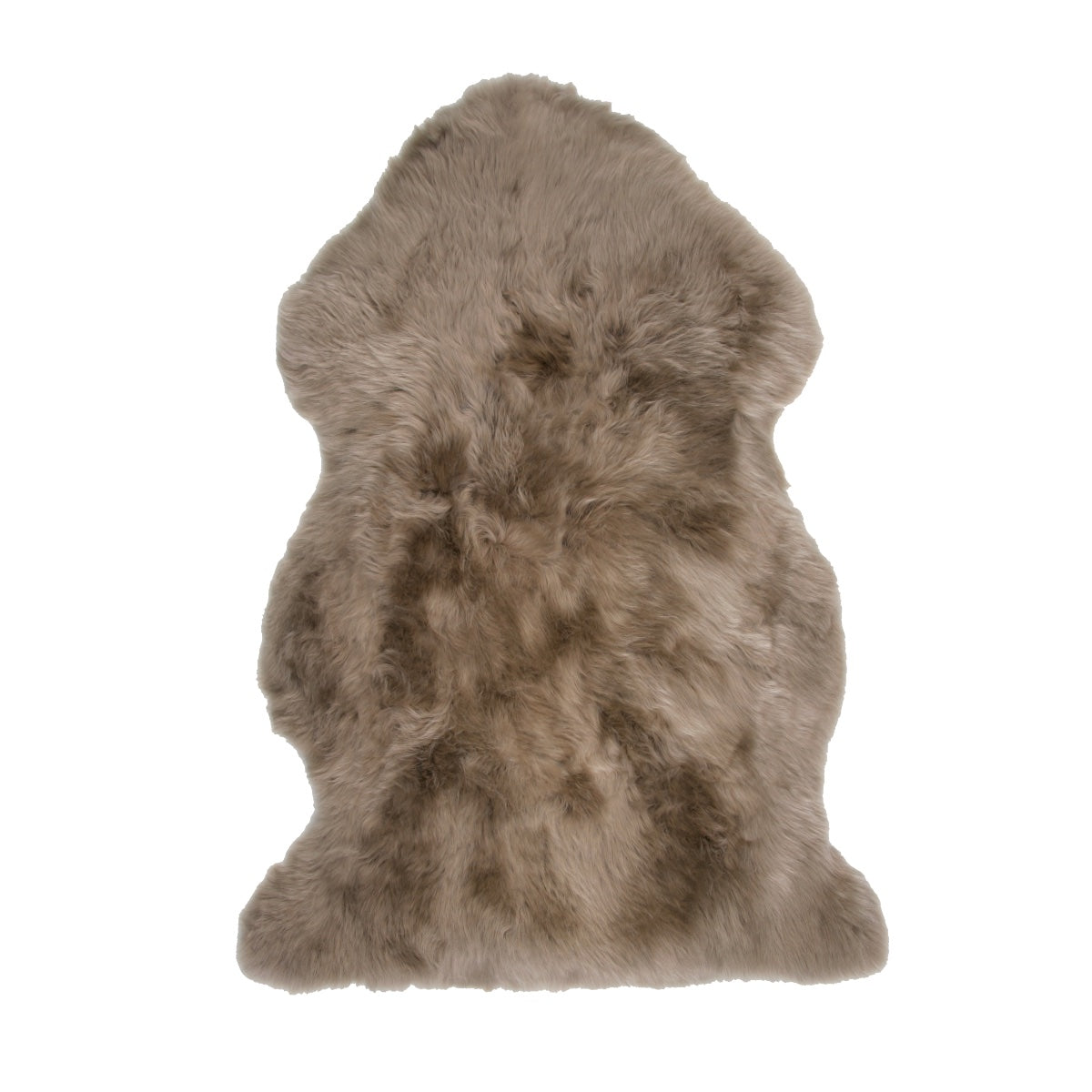 Taupe Wool Sheepskin Rug Standard 105cm