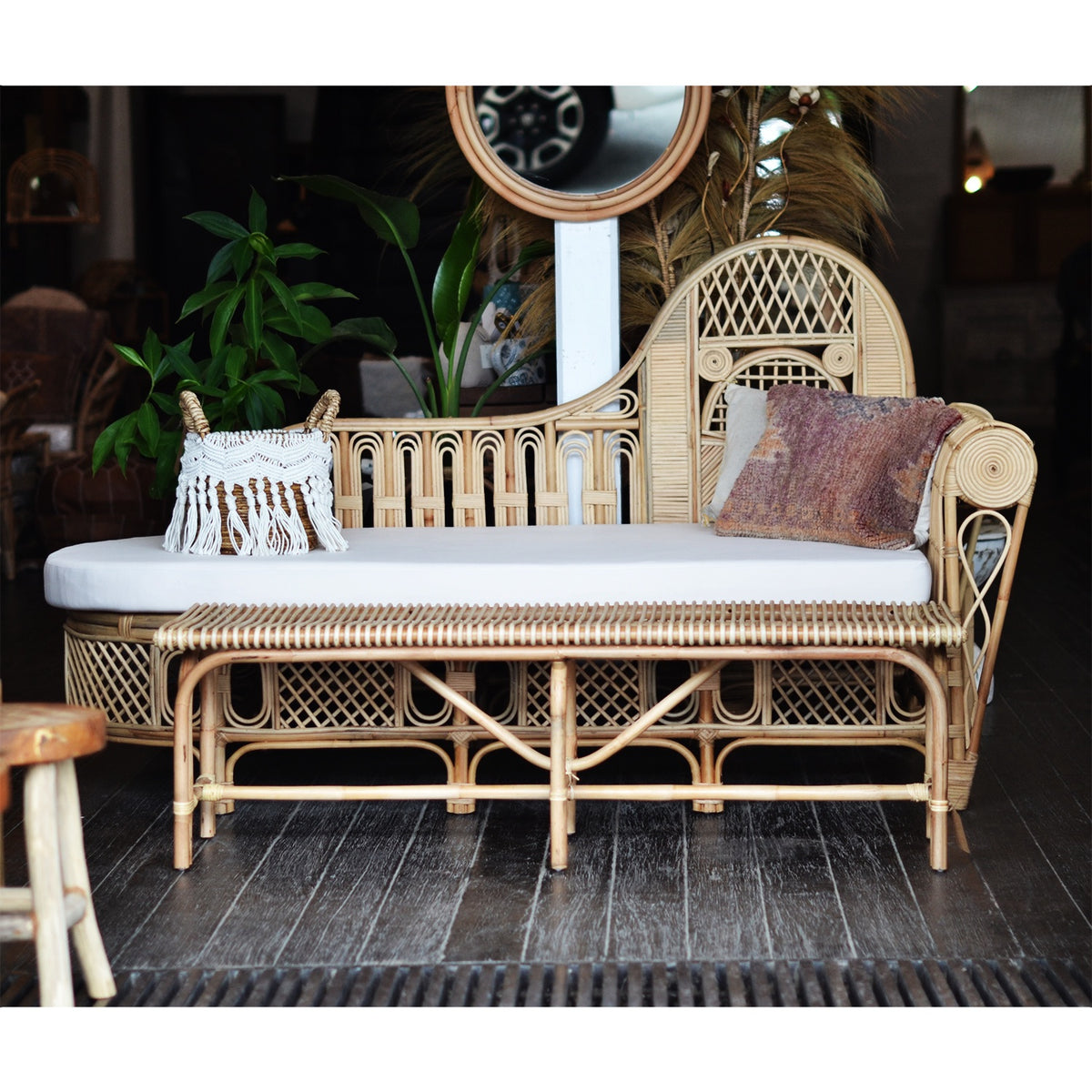 Belize Daybed Rattan The King Natural Rattan Daybed - Natural | Made To Order – Paradise ...