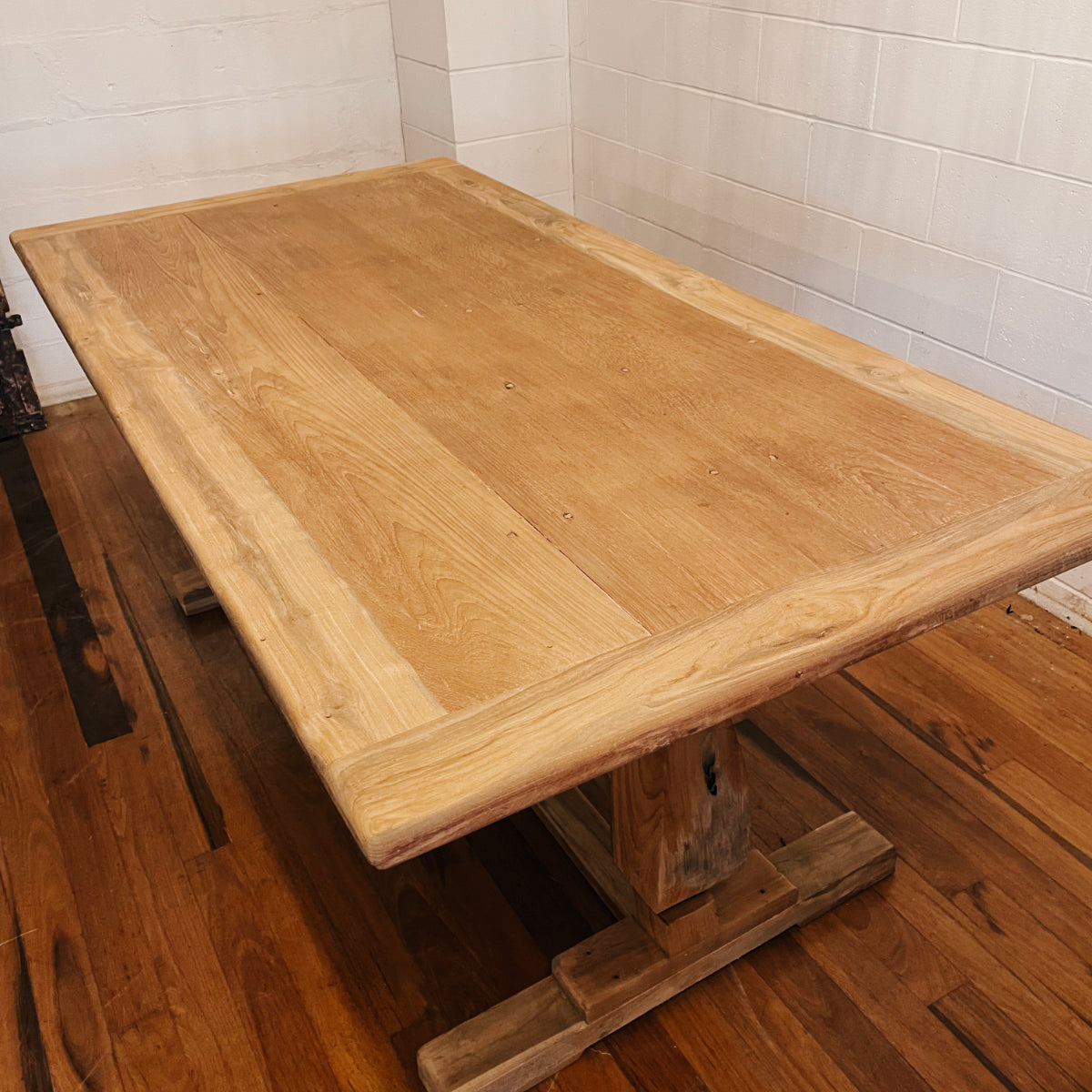 Teak Timber Titan Leg Dining Table 2.5m x 1m