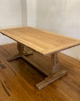 Teak Timber Titan Leg Dining Table 2m x 1m