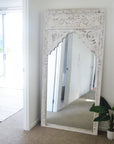 White Indian Arch Mirror 100x200cm