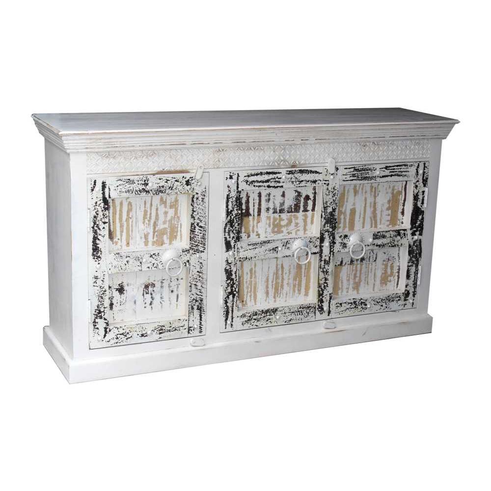 Indian White Wash Timber 160cm Sideboard | Assorted Designs