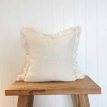 White Woven Cushion 50x50cm