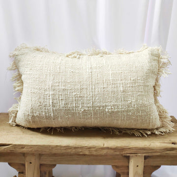 Natural Woven Lumbar Cushion 30x50cm