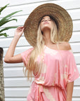 Wide Brim Braided Beach Hat