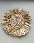 Natural Woven Raffia Coasters