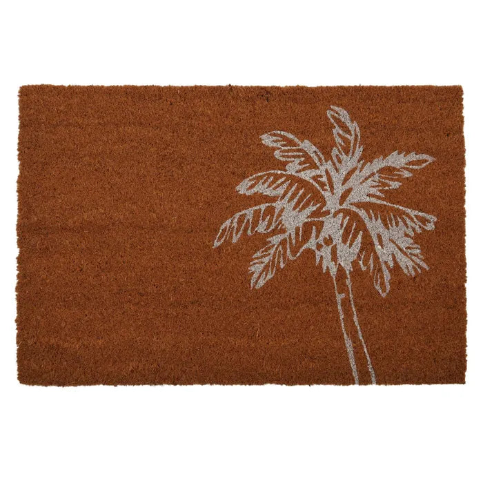 Siesta White Palm Doormat 40x60cm